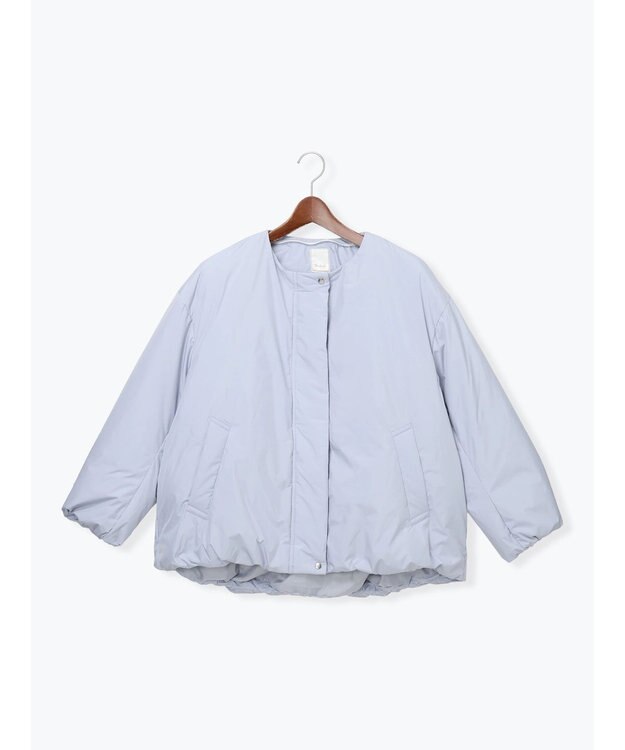 Te chichi スタンドカラーショートダウンジャケット ブルー