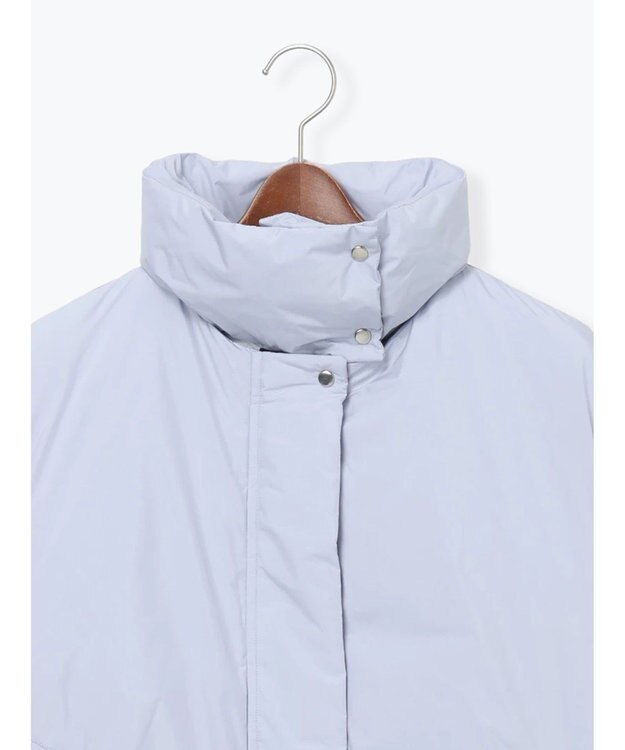 Te chichi スタンドカラーショートダウンジャケット ブルー