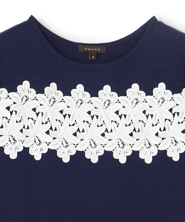 TOCCA 【百田夏菜子さん着用】NIGHT PETAL ニットドレス ネイビー系