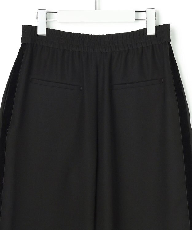 ICB L 【先行予約】 ベルベットライン トラックワイドパンツ ブラック