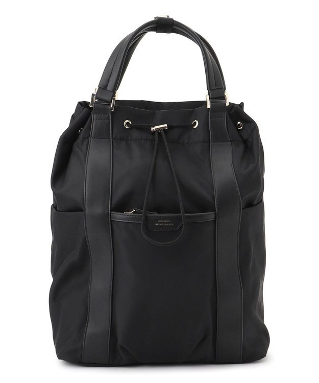 23区 【撥水加工】2WAY ナイロン リュック ブラック系