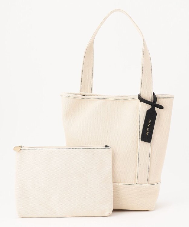 UNBILLION cachecache ワンハンドルバケツ型パーテーショントートバッグ アイボリー