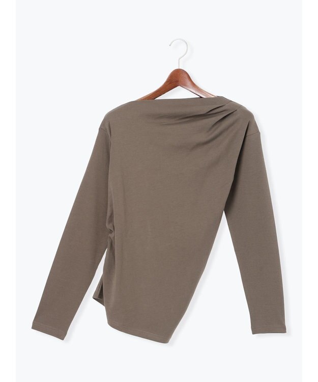 Te chichi スムースアシメロングスリーブプルオーバー《2025Autumn catalog vol.2 item》 カーキ