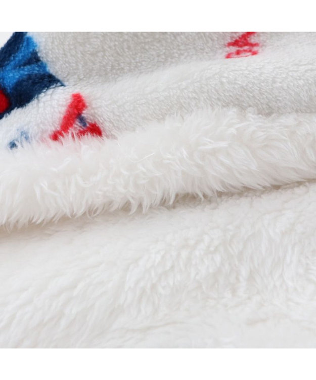 PET PARADISE リサとガスパール 着る毛布 《頬杖柄》 小型犬 グレー