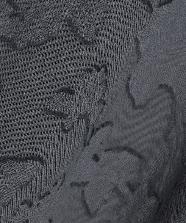 23区 【SLOW/一部店舗限定】コットンジャカード ワンピース グレー系