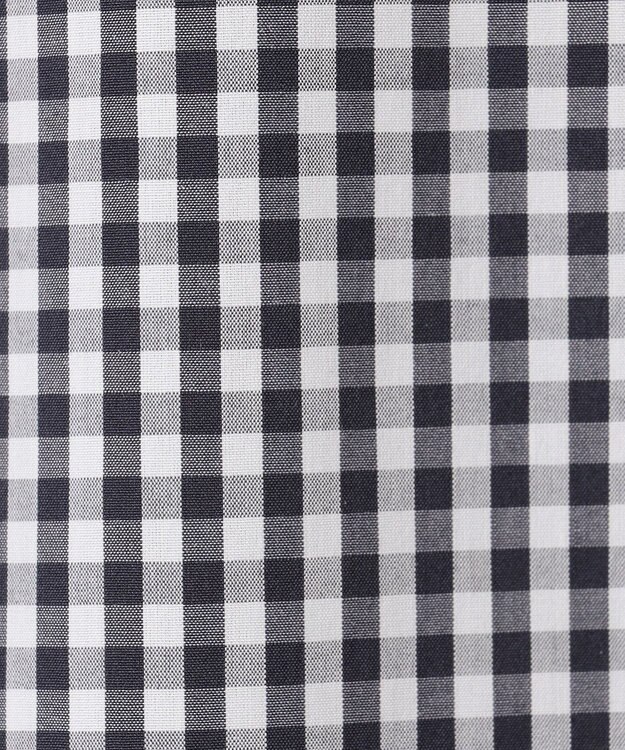 J.PRESS LADIES S 【WEB限定カラーあり】コンパクトエステネージュ シャーリング ブラウス ネイビーギンガム系