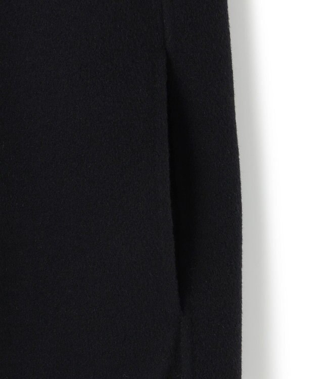 JOSEPH ダブルフェイスカラーブロック　ラップコート Black/grey