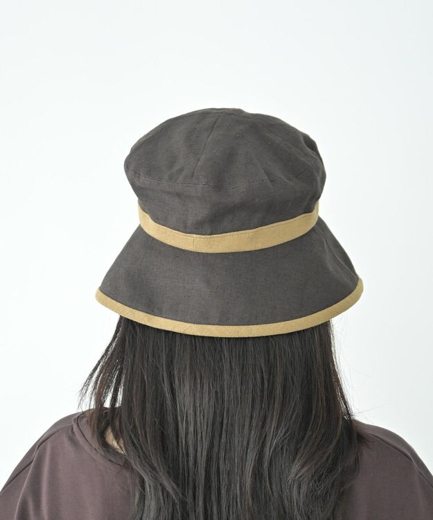 ATRENA 【日本製】配色平天セーラー ブラウン