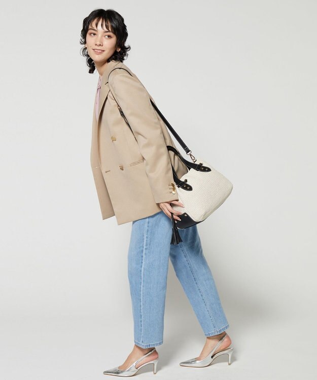 LA BAGAGERIE サイドタッセルサマートート　Sサイズ ホワイト