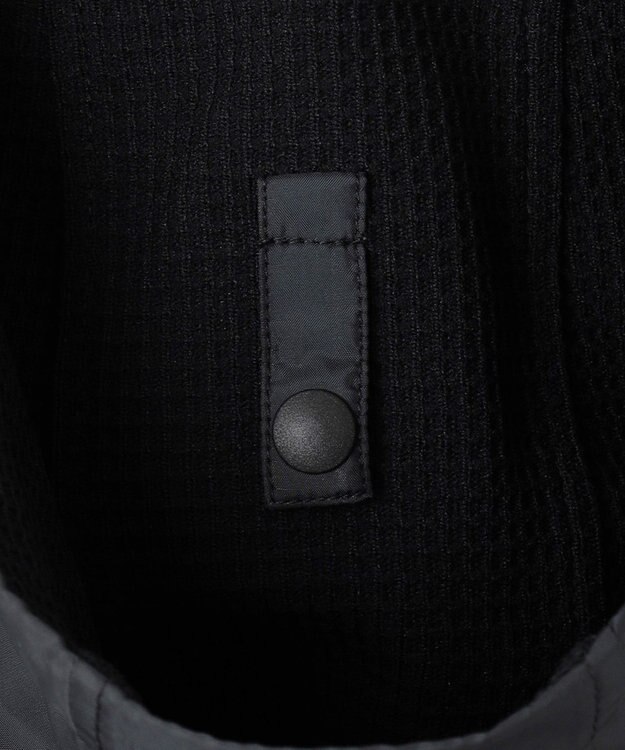 JOSEPH ABBOUD MOUNTAIN 【吸水速乾/通気性/ライナードッキング対応】ハイゲージワッフル パーカー ブラック系