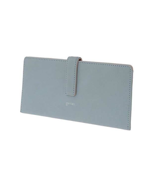 genten 【福財布】アルモニア 薄マチ長財布 ベビーブルー