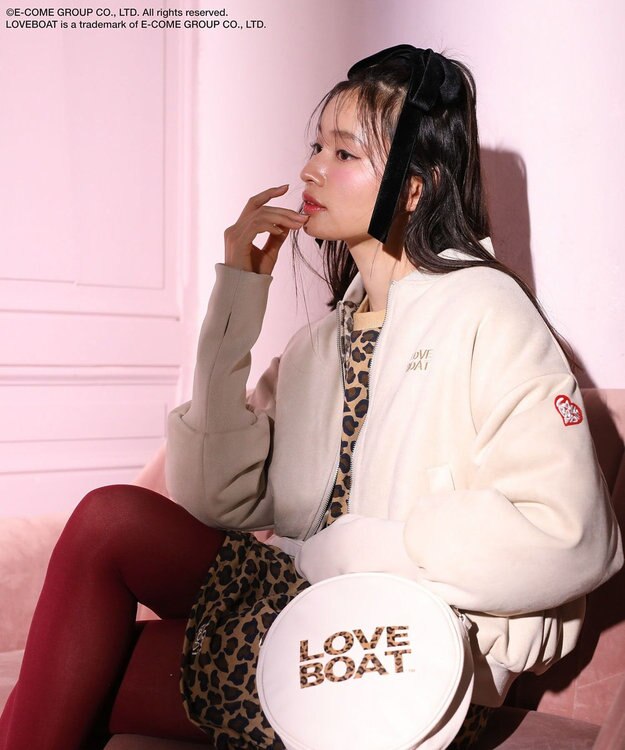 Green Parks ■ＬＯＶＥ　ＢＯＡＴ　スエード調中綿ブルゾン Ivory