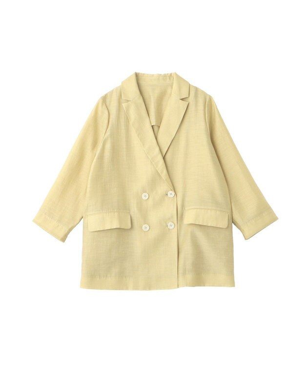 YECCA VECCA シアーテーラードジャケット Yellow