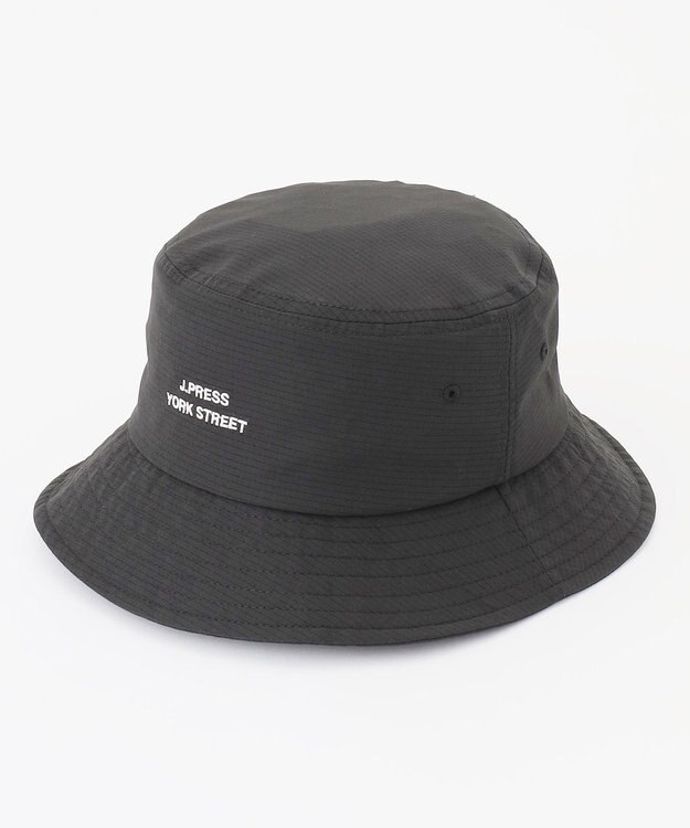 J.PRESS YORK STREET 【UNISEX】ロゴ刺繍バケットハット ブラック系