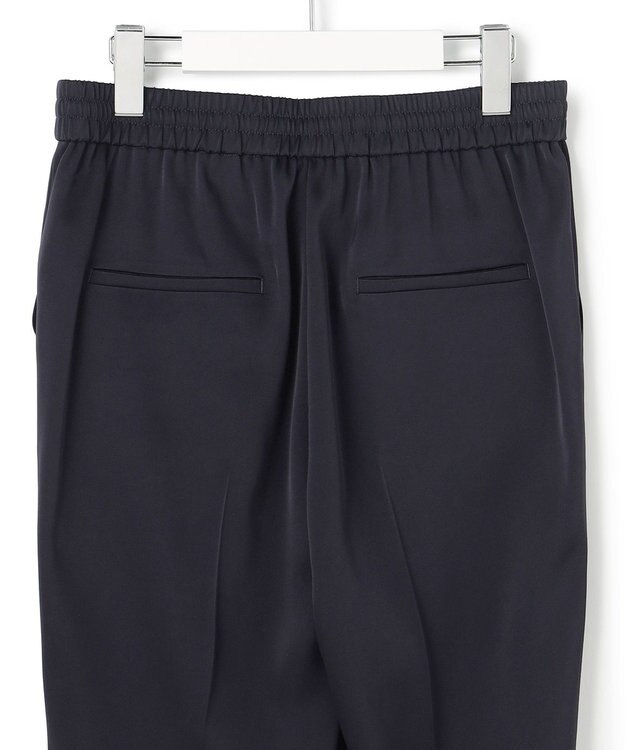 ICB アセテートダブルサテン スティックパンツ ネイビー