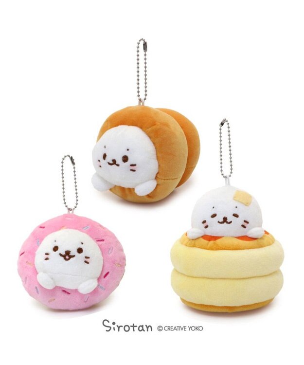 Mother garden しろたん はまったキーホルダー 《ドーナツ》 単品 ドーナツ