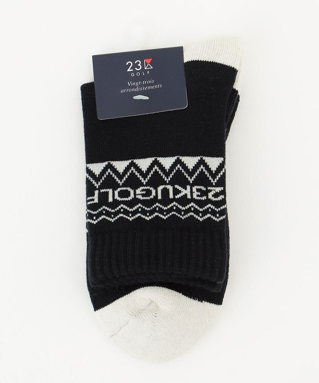 23区GOLF 【WOMEN】ノルディクロゴ ショートソックス ネイビー系