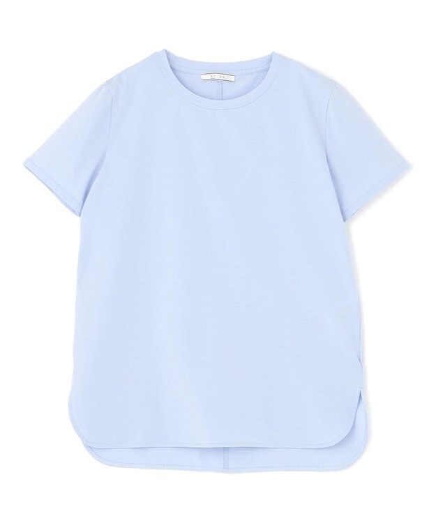 BEIGE， 【洗える】BROIS / 半袖コットンＴシャツ Sax