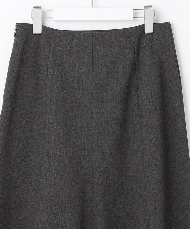 J.PRESS LADIES S T/Rアルガンシルク フレア スカート グレー系