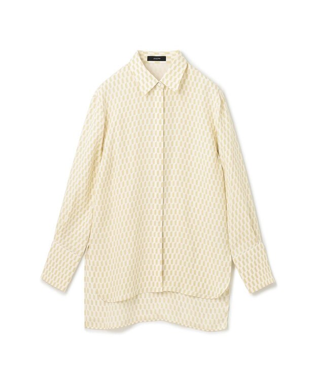 JOSEPH アルコーブプリント　ブラウス Pale Olive/Ivory