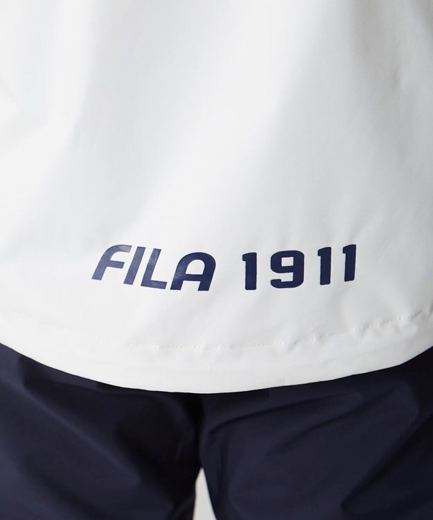 FILA GOLF／marie claire 【FILA GOLF】 収納袋付きレインウェア上下セット ホワイト
