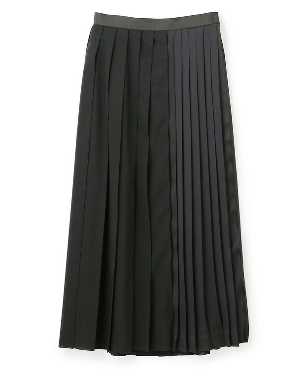 BEIGE， MOYE / プリーツスカート F Green×Black