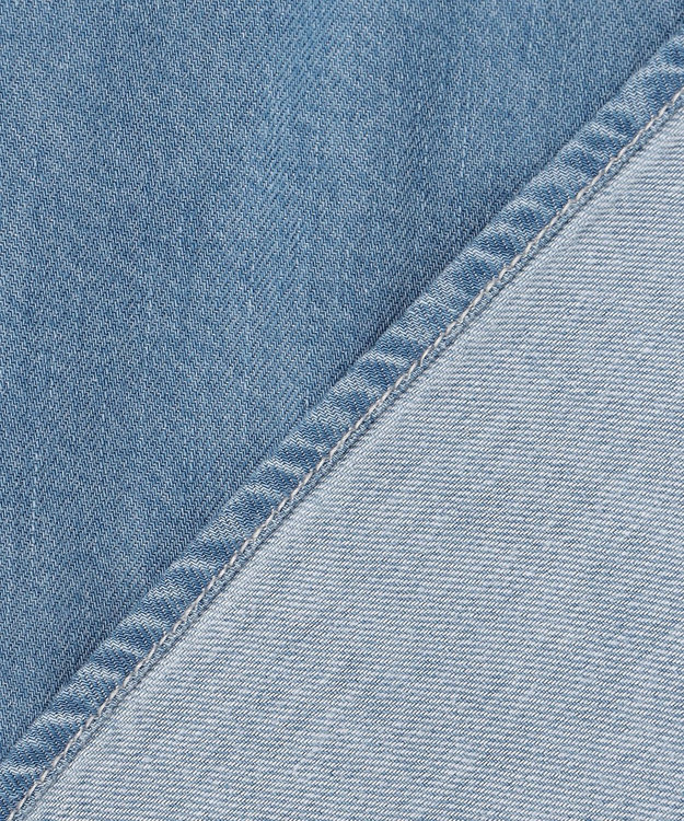 J.PRESS LADIES デニム シャツ ブリーチ系