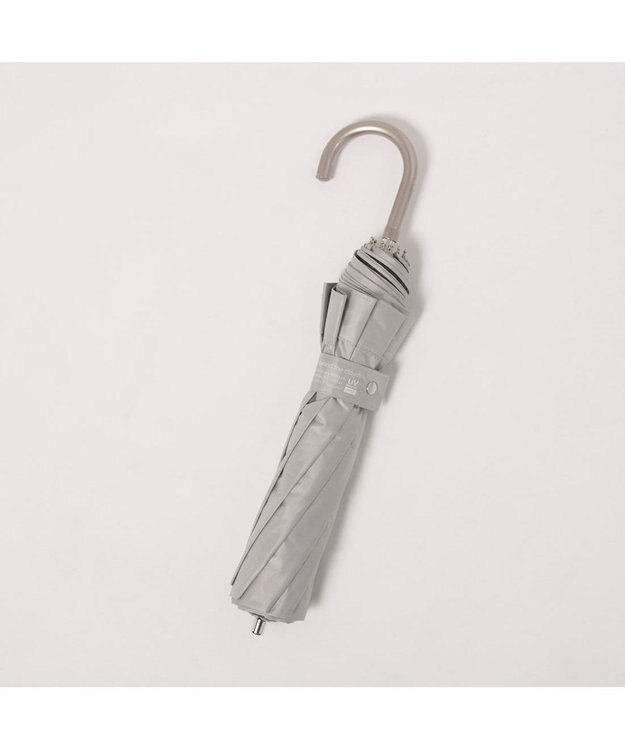 UNBILLION カシュネ cachenez / PUリムボーダートップレス2段折りたたみ傘 GY