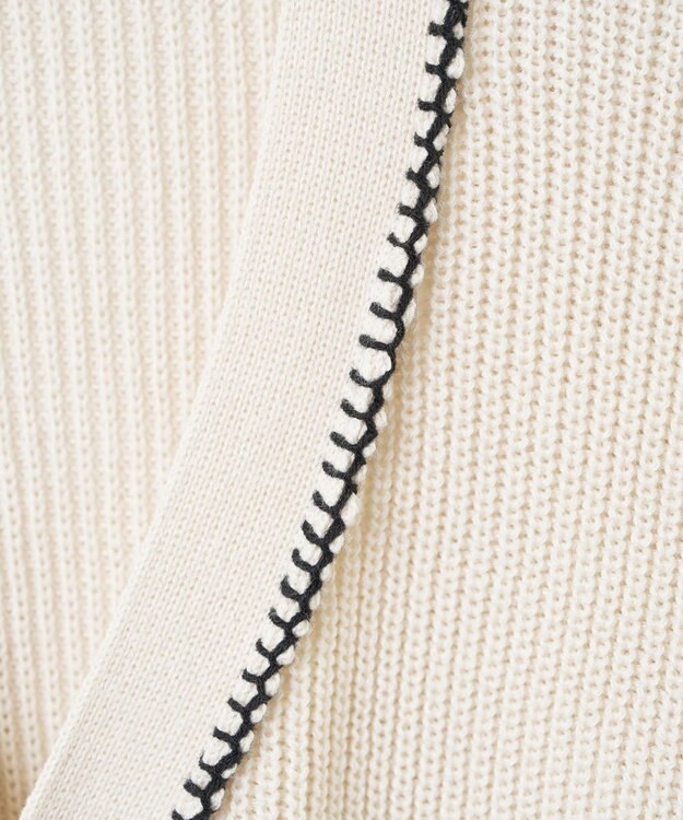 WEGO ハンドステッチカーディガン ホワイト