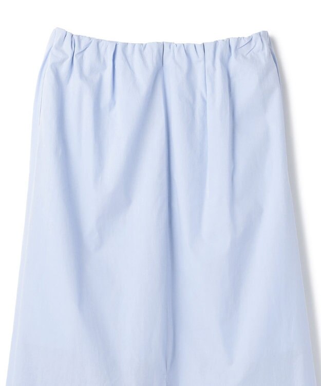BEIGE， MALLOW / コットンタック イージーフレアスカート Sax