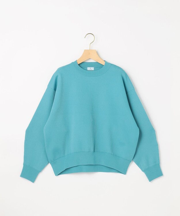 組曲 L 【先行予約】オーガンスウェット ニット ターコイズブルー系