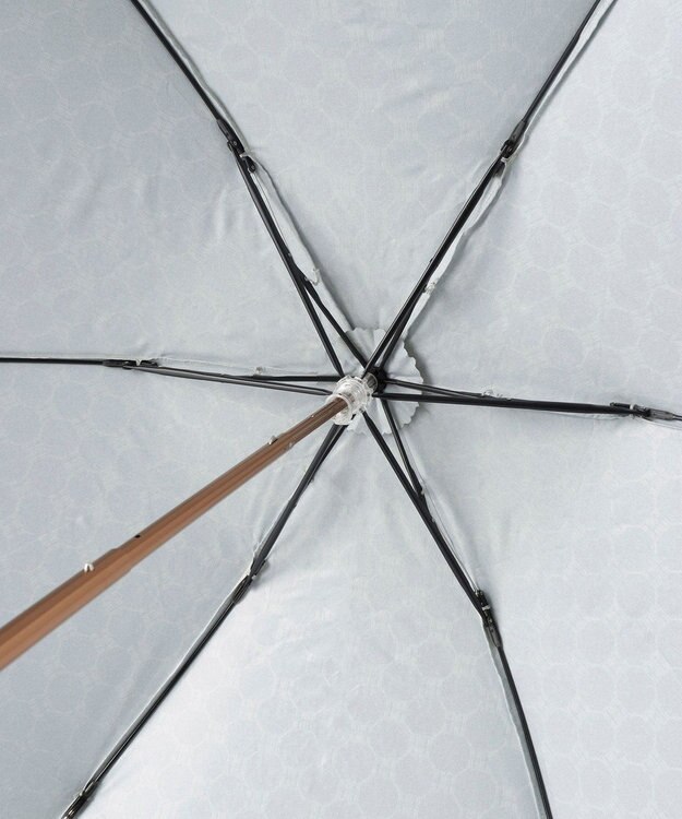 MOONBAT DAKS(ダックス) 晴雨兼用日傘 折りたたみ傘 DDロゴジャカード×刺繍 ベージュ