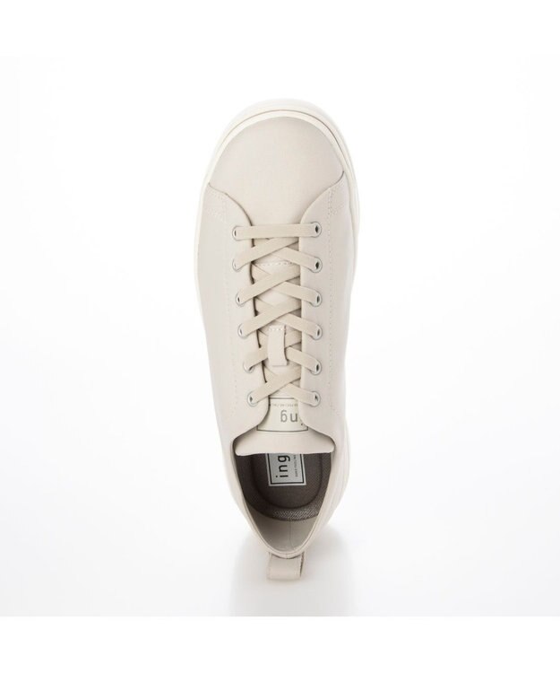 ing <ing>【レイン対応】ローカット厚底スニーカー ライトベージュ