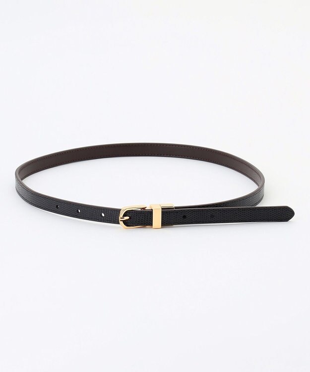 ANY 【WEB限定】リバーシブルメタルベルト ブラウン×ブラック