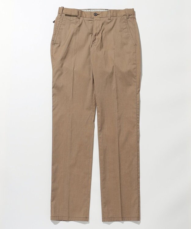 JOSEPH ABBOUD 【ウエストも伸びる!/ストレッチ/軽量/Eco撥水】マイクロピケストレッチ パンツ キャメル系7