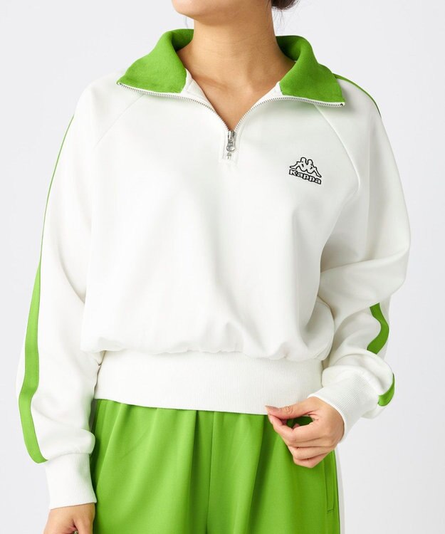 OP／FILA 【Kappa】ハーフジップ ジャージトラックジャケット ホワイト