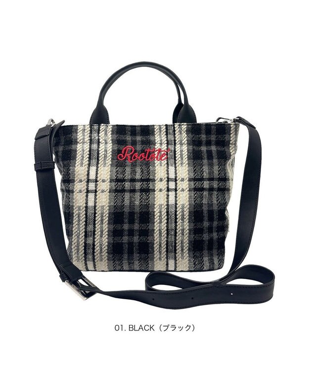 ROOTOTE 3646【2way】SC.スクエア.マテリアル-A 01：ブラック