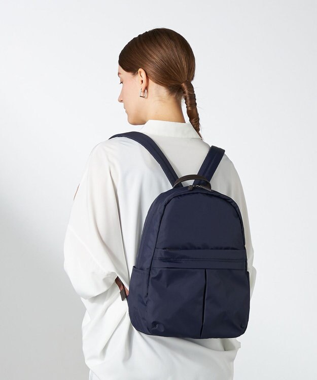 Y'SACCS ナイロンタフタ リュックサック ネイビー