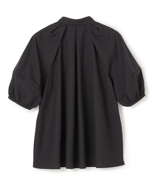 UNFILO L ランタンスリーブ ブラウス ブラック