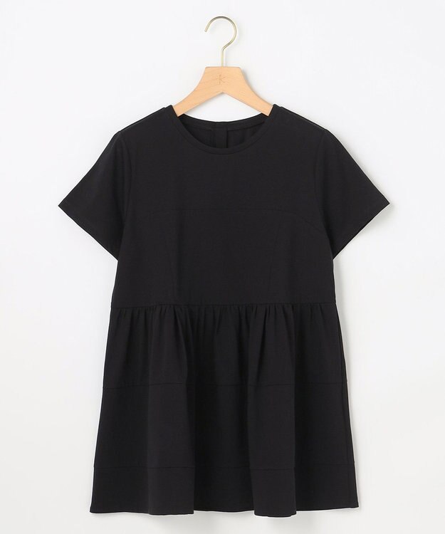 組曲 【WEB限定】ビスチェ風ティアードTシャツ ブラック系