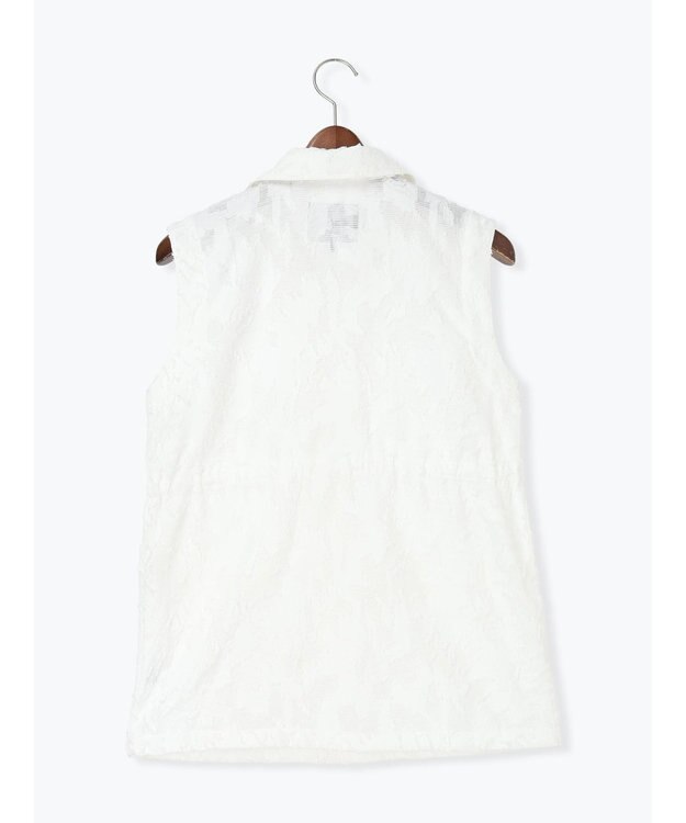 Te chichi カットジャガードジレ オフホワイト