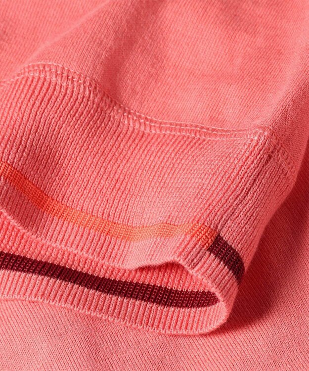 Paul Smith ベーシック クルーネック 半袖カーディガン ピンク