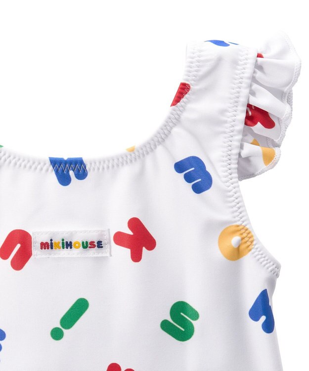 MIKI HOUSE HOT BISCUITS 【ミキハウス】【70-130cm】ワンピース水着 マルチカラー