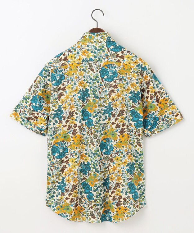 JOSEPH ABBOUD 【キングサイズ・リバティ】シェラトンジャージープリント 半袖シャツ マスタード系6