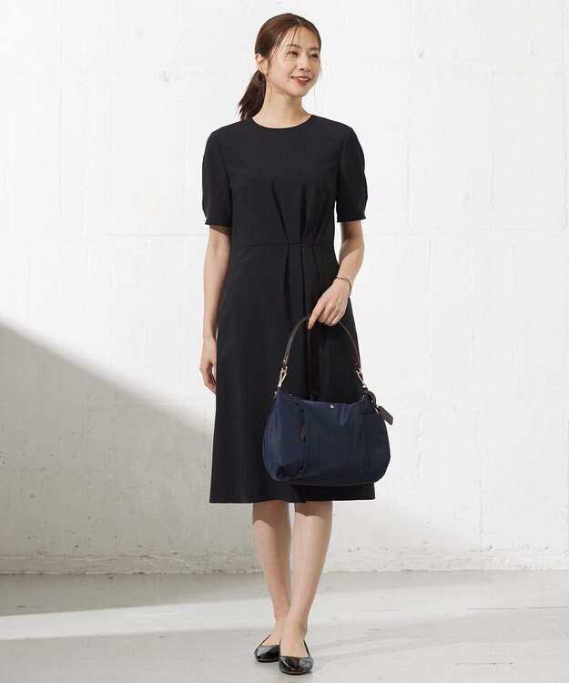 J.PRESS LADIES S 【セットアップ対応・洗える】DRYウーステッド ワンピース ブラック系