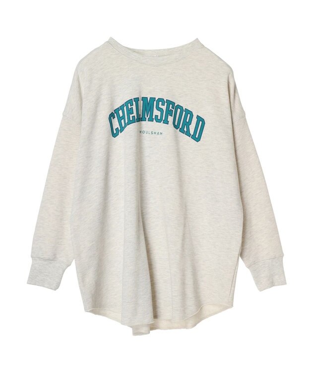 Green Parks ロゴ裏毛チュニック Oatmeal