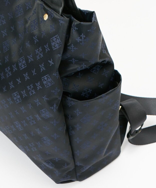 russet ナイロンジャガード2ハンドルリュックサック(SF-220) Black/Navy