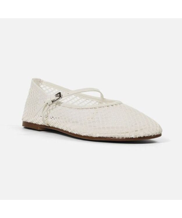 STEVE MADDEN MAGSシアーメッシュメリージェーン ホワイト