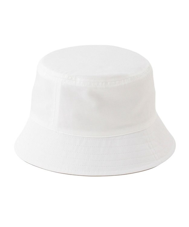 MOONBAT FURLA(フルラ)リバーシブルバケットハット 帽子 無地 UVカット 手洗い可能 ホワイト