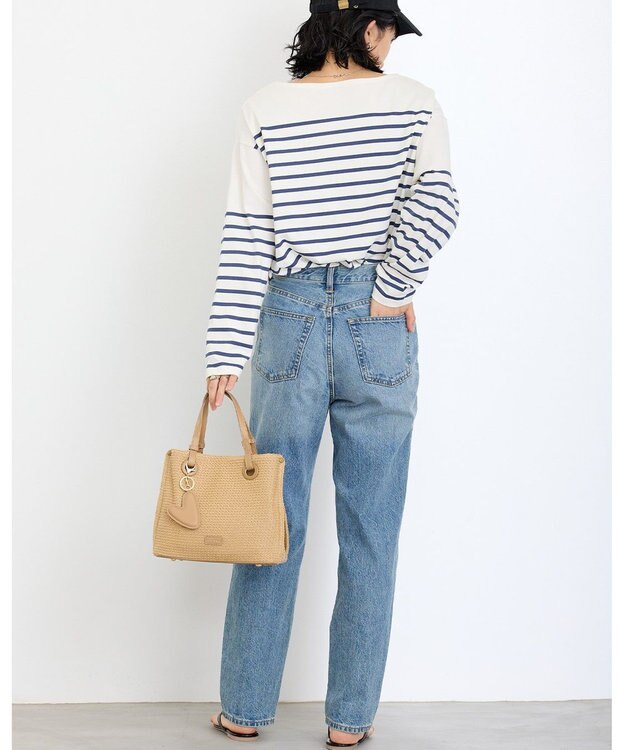 MioFIRANO カジュアルシックガーターステッチハンドバッグ 2WAY チャーム付き　FIRANO フィラノ BEIGE